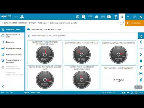 Bobcat T770 Diagnostic on Jaltest Diagnostic Tool