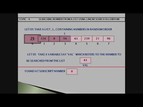 Linear Searching Technique Using Python 3
