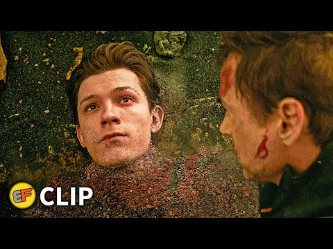 Spider-Man "I Don't Want To Go" - Ending Scene | Avengers Infinity War (2018) IMAX Movie Clip HD 4K