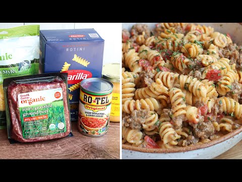 5 ingredients & 20 minutes - Creamy Queso Pasta! #dinnerrecipe #dinnerideas #dinner