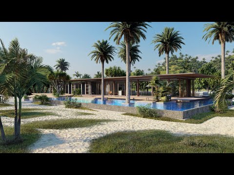 Modern beach house Design By Lumion