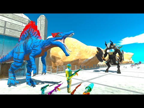 JURASSIC WORLD SPINOSAUR & FPS AVATAR PASSING DEATH RUN MISSION - ARBS