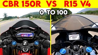 Download lagu Honda CBR 150R VS R15 V4 0 TO 100 TOPSPEED BATTLE mp3