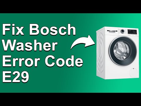Bosch Washer Error Code E29 (Meaning And How To Resolve The Issue)
