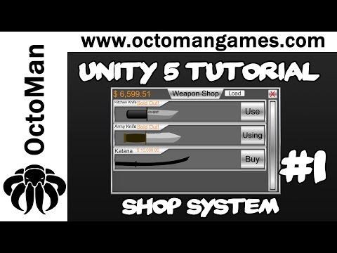 Unity 5 Tutorial: Shop System #1 - GUI & Currency System