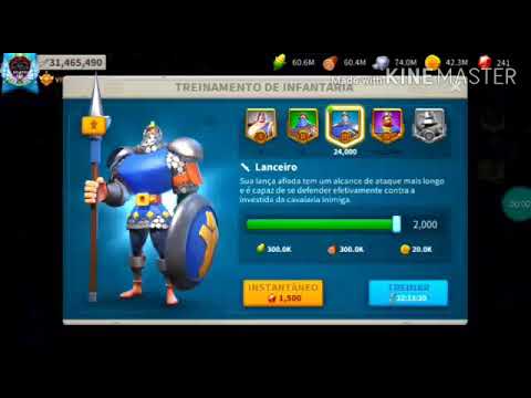 Treinando tropas(Pré-kvk)estágio 2-Rise of kingdms.