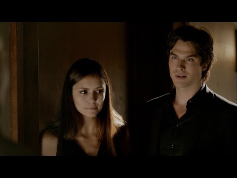 TVD 4x2 - Elena couldn't keep Damon's blood down, Damon brings her a clean dress | Delena Scenes HD
