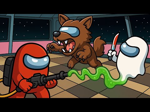 3 IMPOSTORI... MA UNO CONTRO L'ALTRO! Lupo mannaro VS Glitcher VS Swooper! - Among Us Mod iNoob