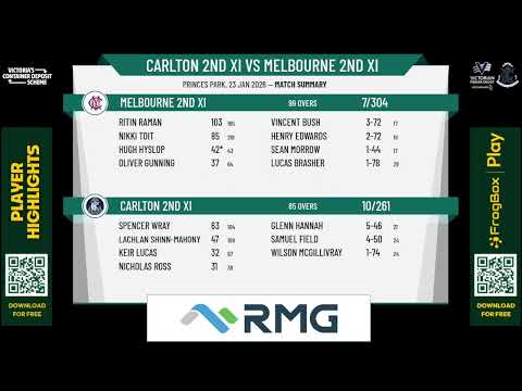 Carlton 2nd XI v Melbourne 2nd XI