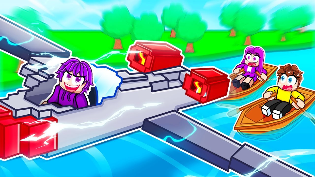 Cheating with a JET in Roblox Build a Boat…