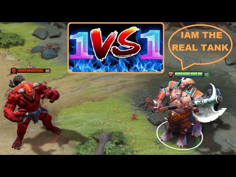Centaur Warrunner VS AXE - Level 30 [NO-ITEMS] WHO WOULD WIN? Dota 2 Funny