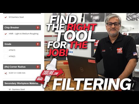 Find the Right Tool for the Job - Using Filters on HaasTooling.com - Haas Automation, Inc.