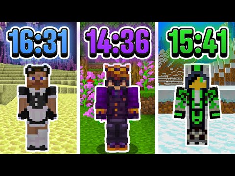 3 Minecraft Speedrun PROS beat Minecraft Together