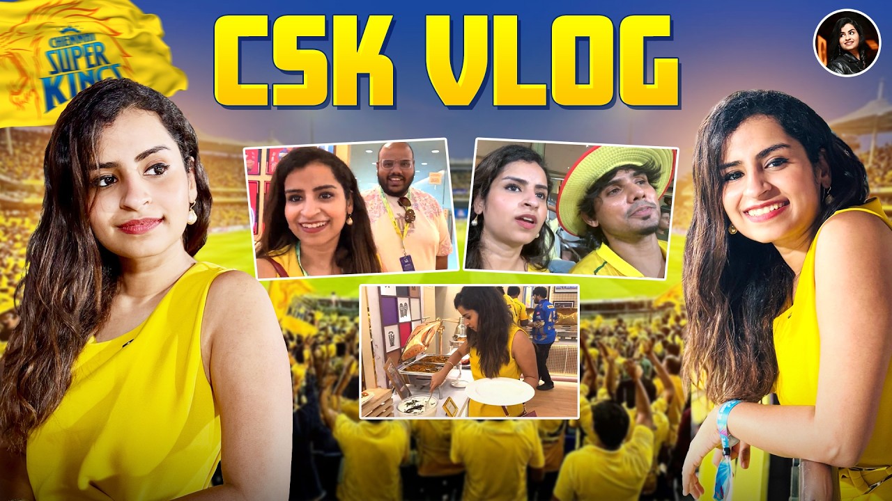 Finally Watched CSK Live at Chepauk! | Sivaangi Vlogs
