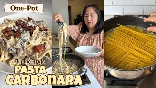 Filipino-Style Pasta Carbonara | One-Pot Pasta