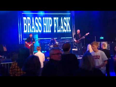 Brass Hip Flask - Do you want me to grow (live)