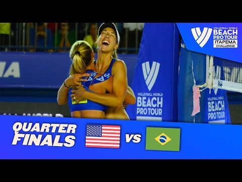 Kolinske/Hughes vs. Barbara/Carol - Quarterfinal Highlights of Itapema 2022 #BeachProTour