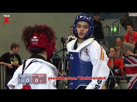 Taekwondo Euros 2006 Female Heavy Weight Semi Final - Rosana Simón (ESP) v Laurence Rase (BEL)