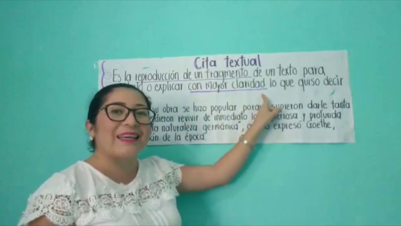 4 Primaria: Video 2 7 de mayo La cita textual