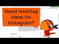 Free Instagram Hashtag Generator Tool - Find Relevant Popular Hashtags!