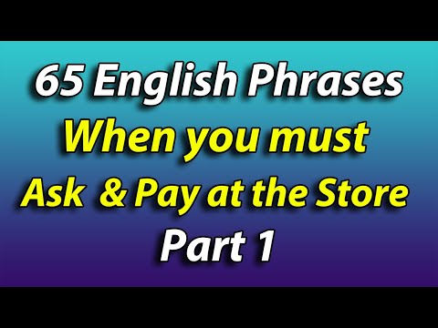 English Shadowing Speaking Practice - 65 English Phrases when you Ask & Pay for Items PART 1