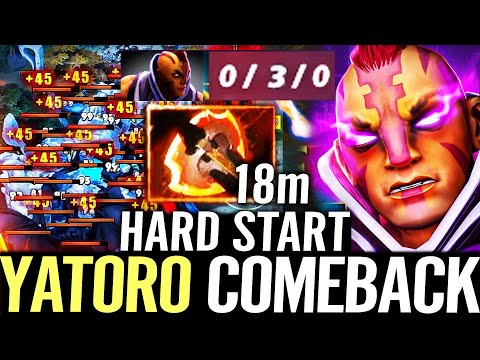 🔥 YATORO Anti Mage 18min FURY 0/3/0 Hard Start Comeback — 100% LEGIT CARRY Dota 2 Pro