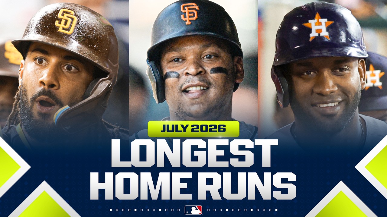 The LONGEST home runs in July! 💪 (Alvarez, Tatis Jr., Devers and MORE) | MLB Highlights