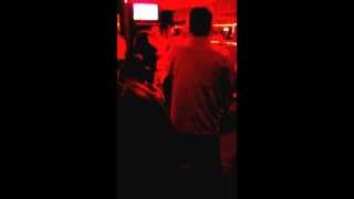 Andy singing &quot;Me and Mrs. Jones&quot; at Docks