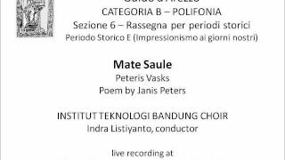 ITB Choir sings Mate Saule