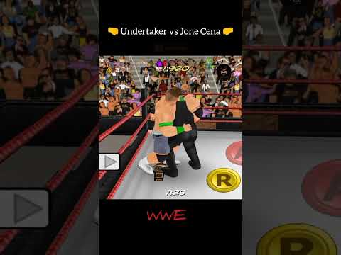 Undertaker vs Jone Cena 🤛 #fight #fighting #games #wwe #undertaker #jonecena #smackdown