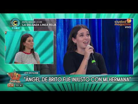 Leticia Siciliani: "Ángel de Brito me da raro"