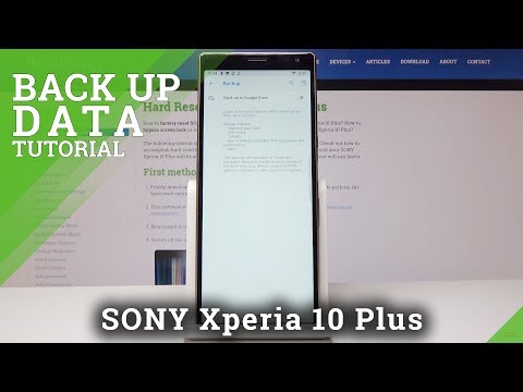 How to Enable Google Backup on Sony Xperia 10 Plus - Allow Google Backup