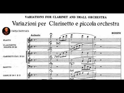 Gioachino Rossini - Variations for clarinet and small orchestra (1809)