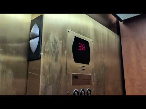 Brass OTIS Series 5 Hydraulic Elevator - Chase Hall, UCONN School of Law, Hartford CT