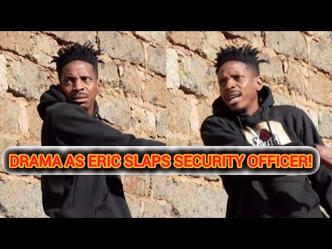 KWISHA! Eric Omondi confronts security officers Slaps back! Mnang'olea tenant mlango? 