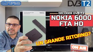 Nokia 6000FTA HD Decoder Digitale Terrestre DVB-T2 - Il ritorno di un grande marchio