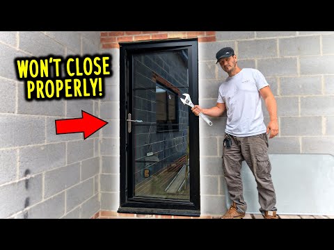 Part of a video titled Why Your Aluminium Door is Sagging – And How to Fix It! - YouTube