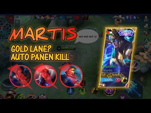 Martis Gold Lane - Auto Panen Kill | Best Build | Mobile Legends