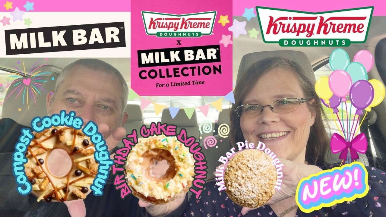 Krispy Kreme Doughnuts x Milk Bar Collection: Compost Cookie, Birthday Cake & Milk Bar Pie Review