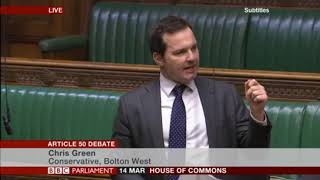 Chris Green MP at the Article 50 Debate MP3