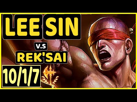 CINKROF (LEE SIN) vs REK'SAI - 10/1/7 KDA JUNGLE GAMEPLAY - EUW Ranked GRANDMASTER
