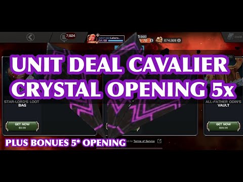 5x Cavalier Crystals & 5* Crystal Opening - Unit Deal | Marvel: Contest of Champions