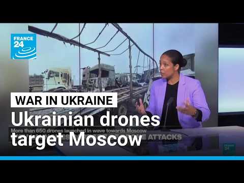 Ukrainian drones kill two, hit fuel hub in one of biggest attacks on Moscow region