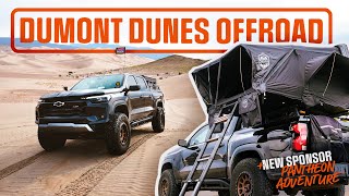 2023 Chevy Colorado Off-roading the Dunes! With the new @Pantheon_Adventure  Roof Top Tent!