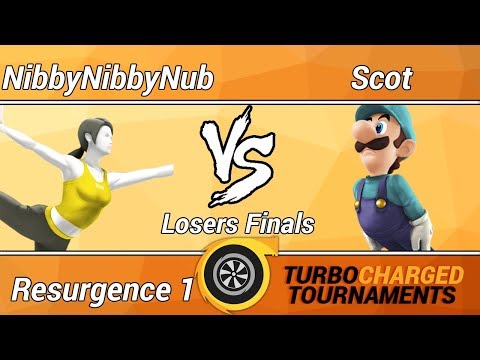 Resurgence 1 Wii U Singles (Losers Finals) - NibbyNibbyNub (Wii Fit) vs. Scot (Luigi)