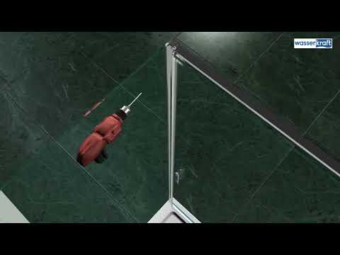 Душевой уголок Wasserkraft Elbe 74P (74P28) 80х90 см, профиль черный/стекло прозрачное 2