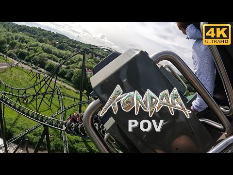 Kondaa POV (Back Row, 4K 60 FPS, 2022), Walibi Belgium Intamin Mega Coaster | Non-Copyright