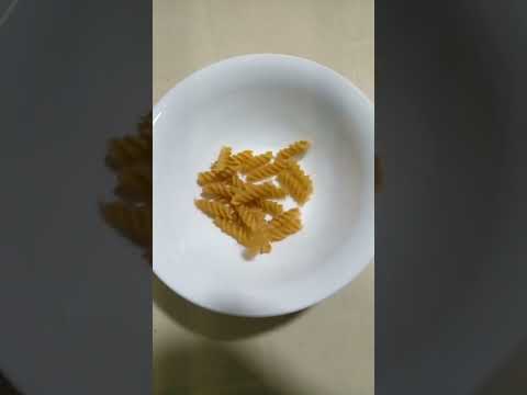 curly pasta macaroni sound dropping in a bowl#asmr#viral#youtubeshorts