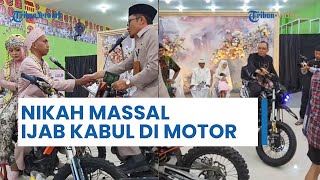 Uniknya Nikah Massal di Magelang, Ijab Kabul Langsung di Atas Motor