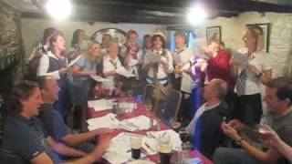 preview picture of video 'Bay Beastettes sing at League of Shame Auction'